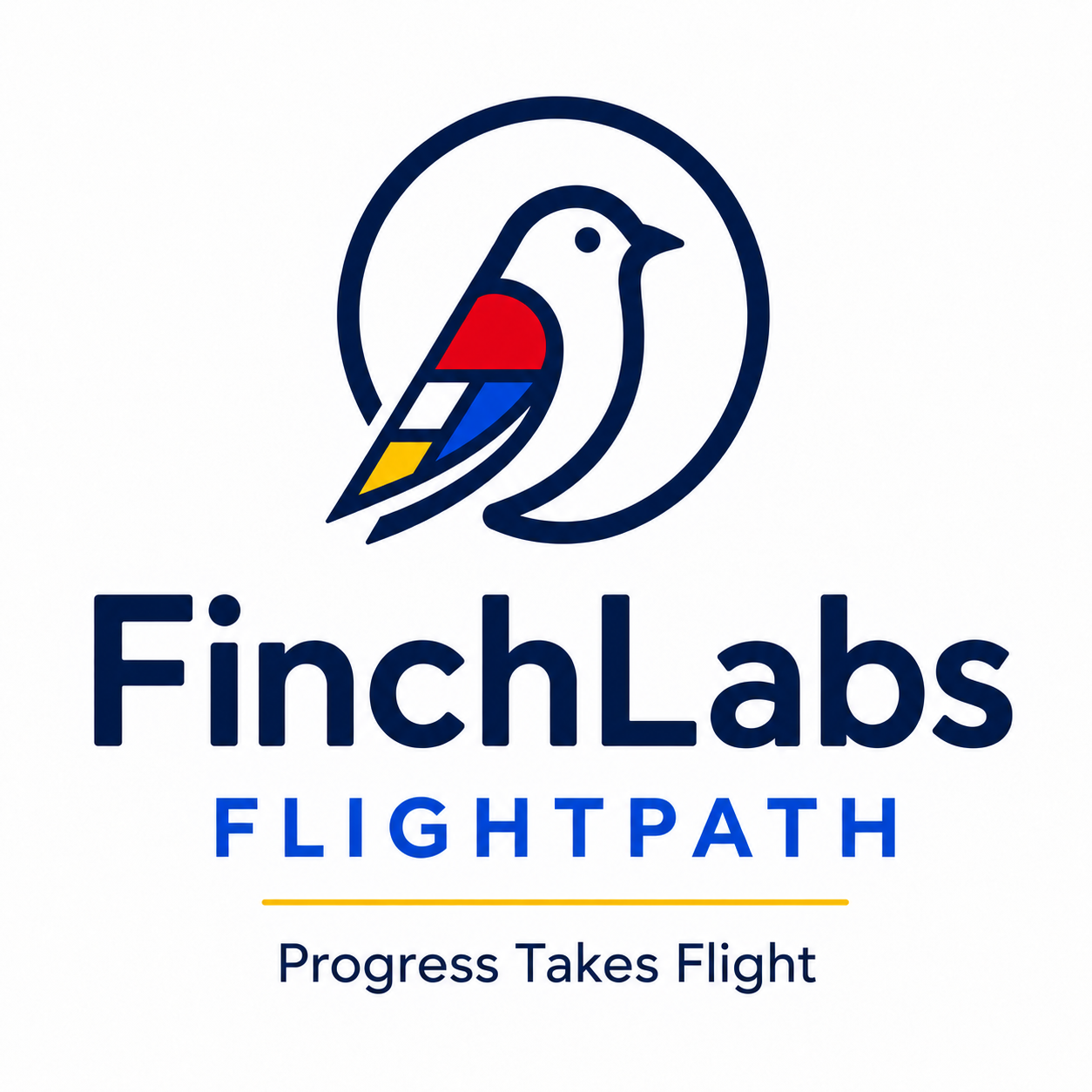 Complete approved FinchLabs FlightPath logo, including product name and tagline